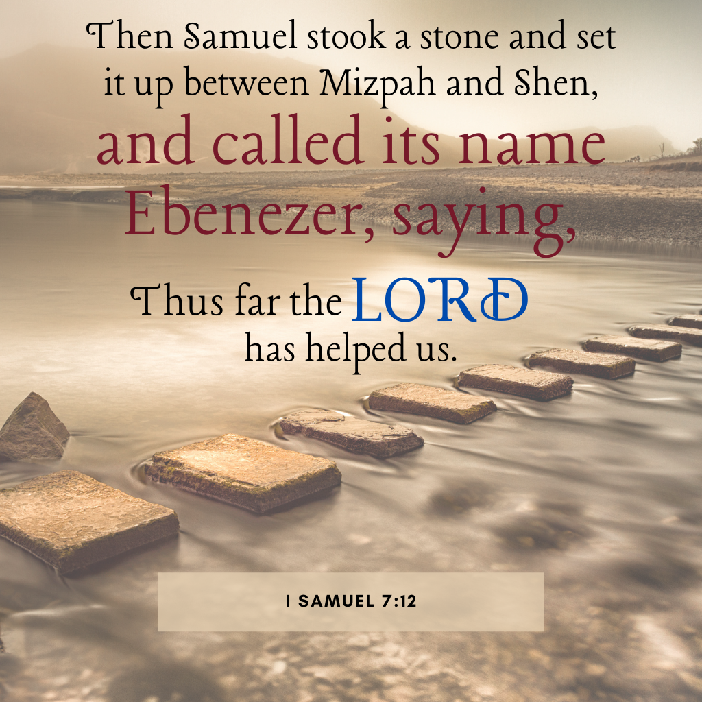 I Samuel 7:12, stones